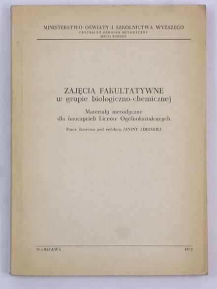Zajęcia fakutatywna w grupie biologiczno-chemicznej