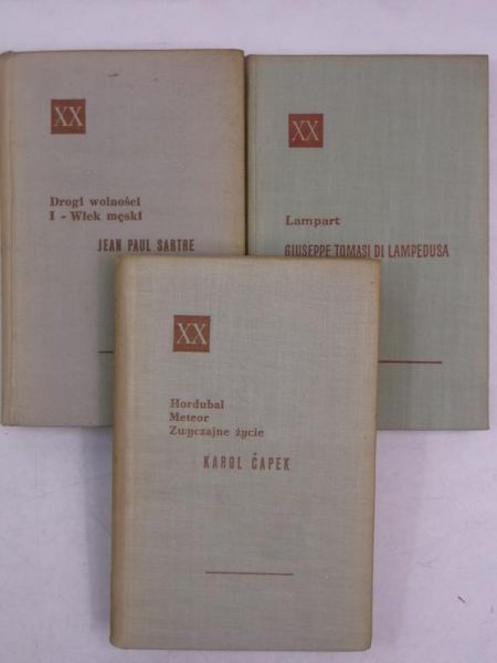 Capek Karol / Sartre Jean Paul / Lampedusa di Giuseppe Tomasi - Powieści XX wieku, 3 książki