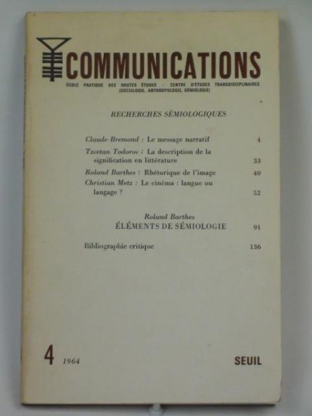 Barthers Roland (ed.) - Communications n 4, 1964