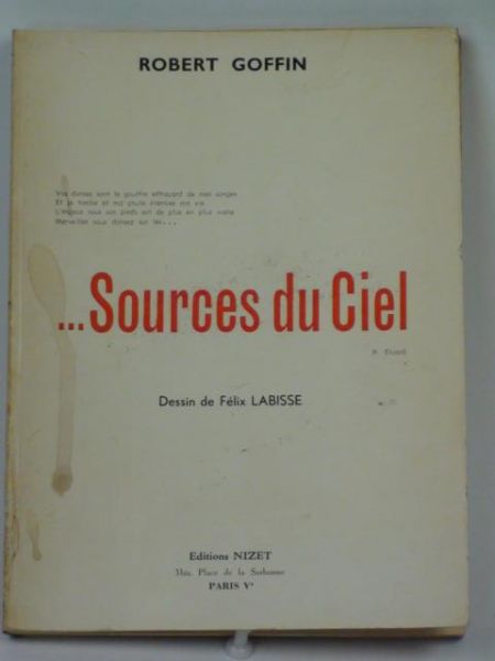 Goffin Robert - Sources du Ciel