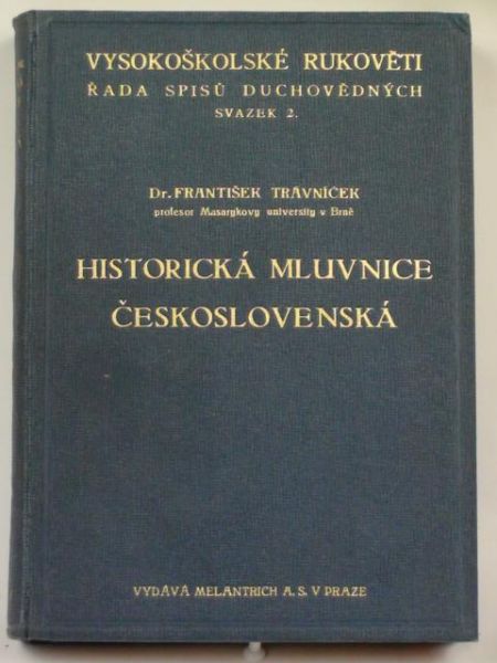 Historicka Mluvnice Ceskoslovenska, 1935 r.