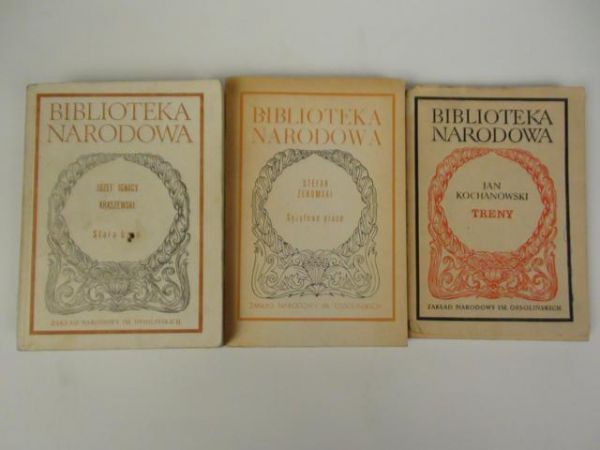 Kraszewski, Żeromski, Kochanowski - Biblioteka Narodowa Lektury