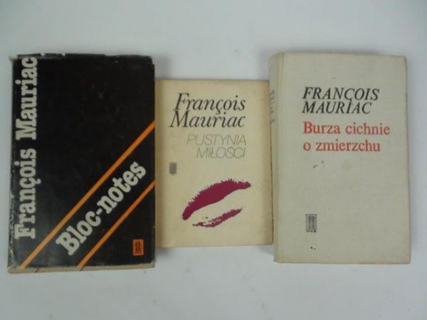 Mauriac Francois - Proza katolicka, 3 książki