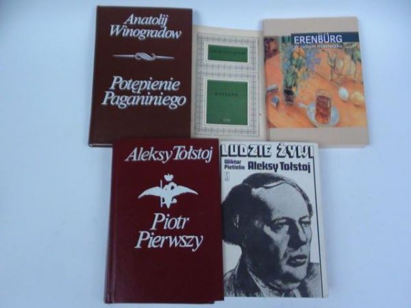 Dostojewski, Erenburg, Tołstoj,  - Literatura rosyjska 5 książek