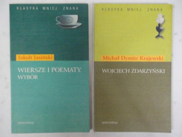 Jasiński J.,    - Wiersze i poematy. Wojciech Zdarzyński. 2 książki