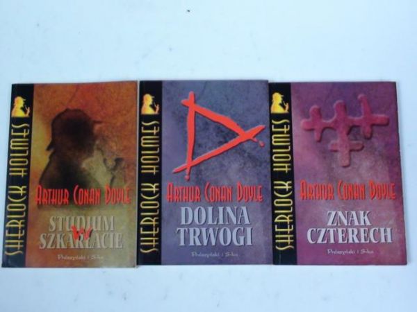 Doyle A. C. - Studium w szkarłacie. Dolina trwogi. Znak czterech. 3 ksiażki