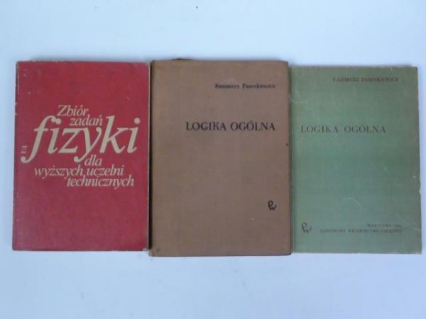 Kucenka A.N., Pasenkiewicz Kazimierz - Logika i fizyka, 3 książki
