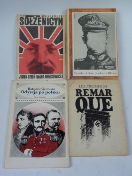 Krleza, Sołżenicyn, Remarque, Orłowski - Proza historyczna 4 książki