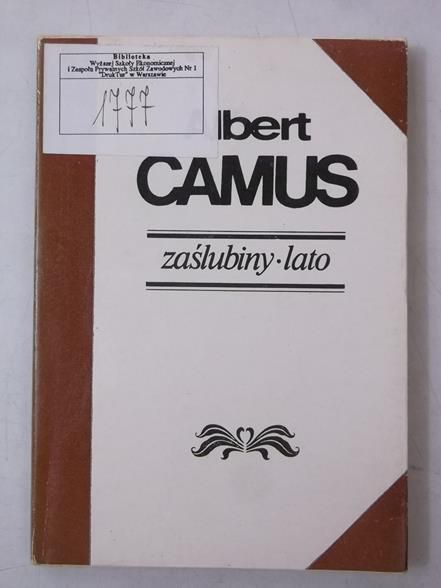 Camus Albert - Zaślubiny, Lato