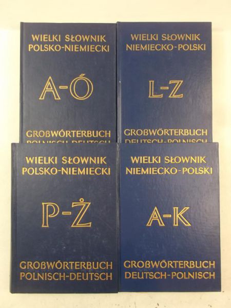 Wielki słownik niemiecko-polski, polsko-niemiecki, 4 tomy