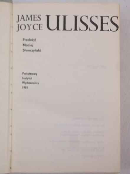 Joyce James - Ulisses