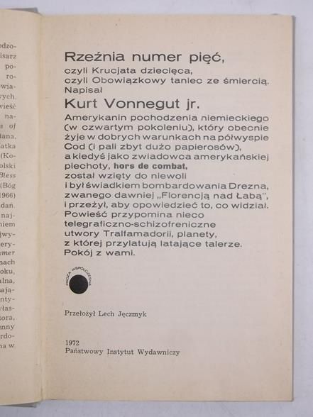 Rzeźnia numer pięć