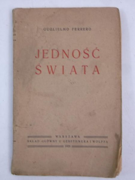 Jedność świata, 1926 r.