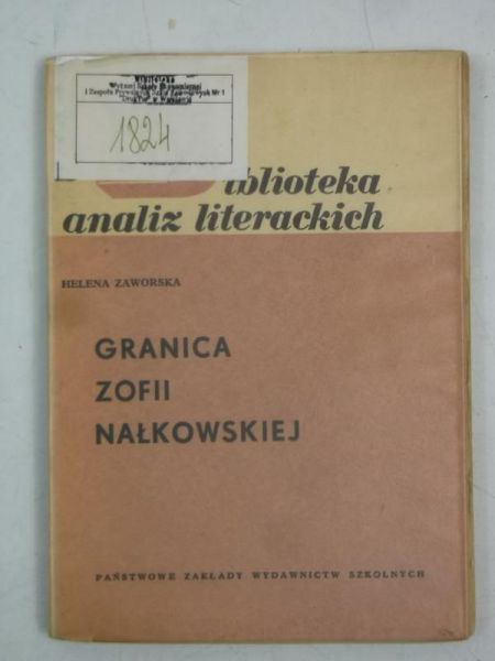 Granica Zofii Nałkowskiej