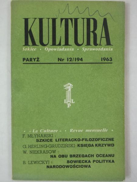 Kultura Paryska, nr 12/194 - 1963 r.