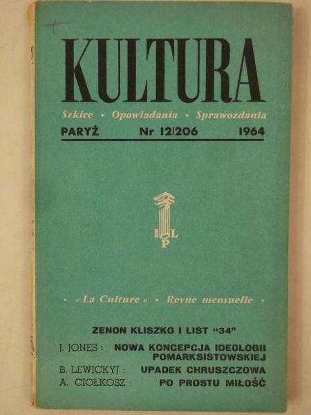 Kultura Paryska, nr 12/206  - 1964 r.