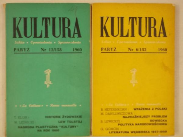 Kultura Paryska, dwie książki z 1960 r.