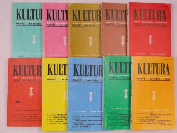 Kultura Paryska, zestaw 10 książek z 1991 r.