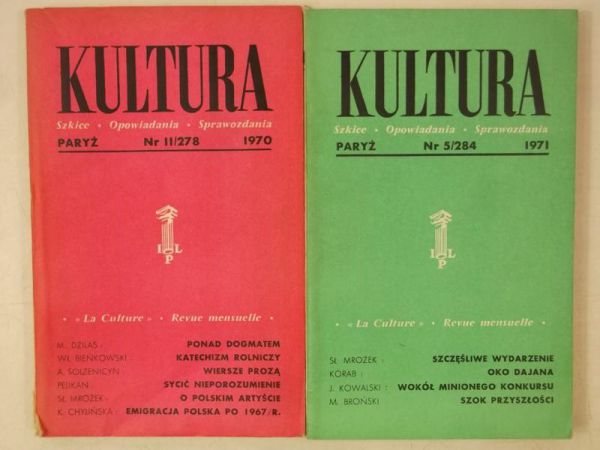 Kultura Paryska, 2 książki z 1970 r.