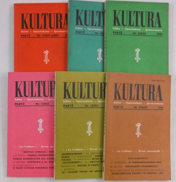 Kultura Paryska, zestaw 6 książek z 1981 r.