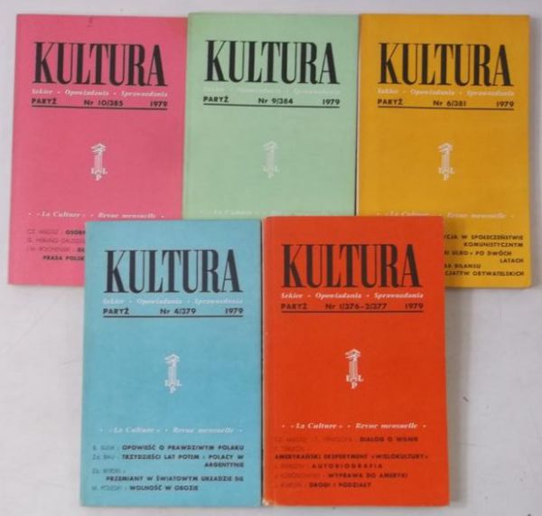 Kultura Paryska, zestaw 5 książek z 1979 r.
