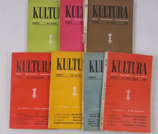 Kultura Paryska, zestaw 7 książek z 1967 r.