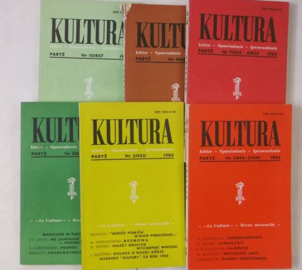 ) - Kultura Paryska, zestaw 6 książek z 1985 r.