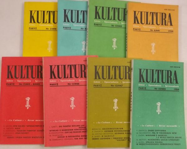 Kultura Paryska, zestaw 8 książek z 1984 r.