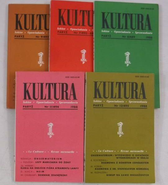 Kultura Paryska, zestaw 5 książek z 1988 r.