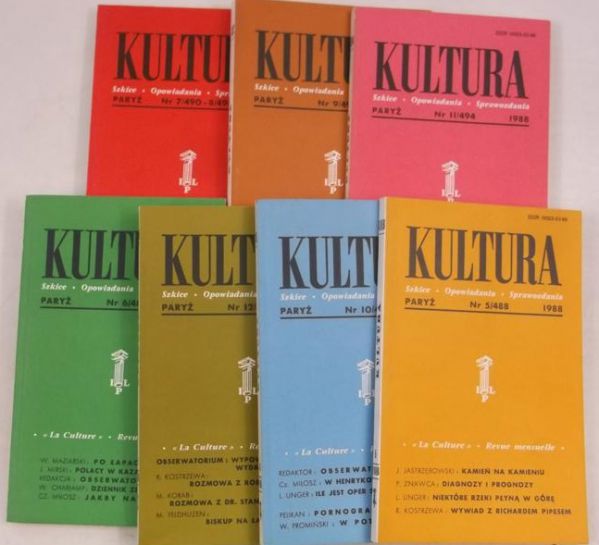 Kultura Paryska, zestaw 7 książek z 1988 r.