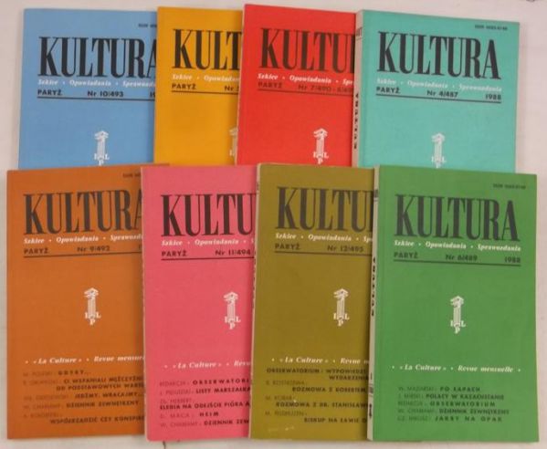Kultura Paryska, zestaw 8 książek z 1988 r.