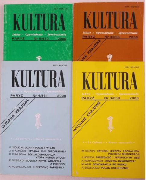 Kultura paryska, zestaw 4 książek z 2000 r.