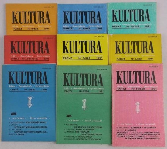 Kultura Paryska, zestaw 9 książek z 1991 r.