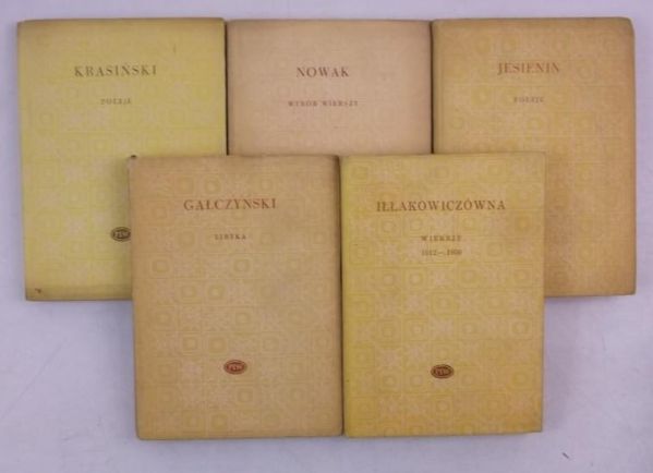 Biblioteka Poetów: Gałczyński, Krasiński, Nowak, Iłłakowiczówna, Jesienin
