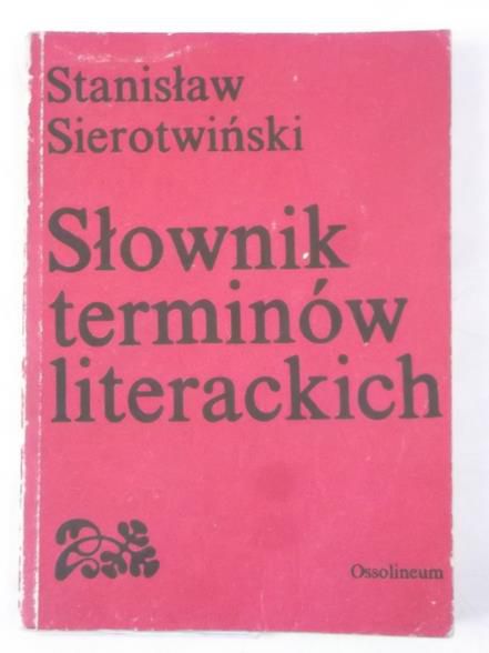 Słownik terminów literackich