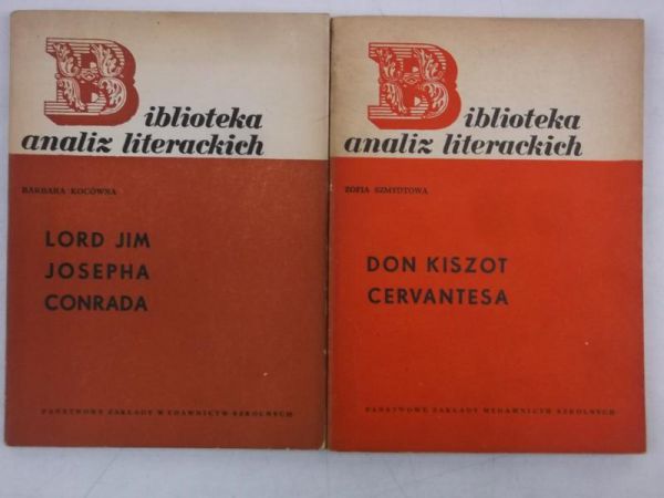 Don Kiszot Cervantesa  Lord Jim Josepha Conrada
