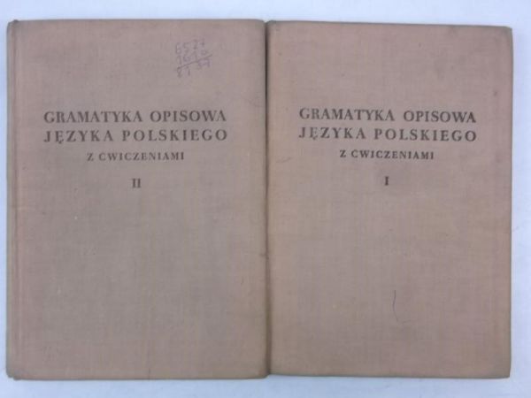 Gramatyka opisowa języka polskiego z ćwiczeniami, tom I, II