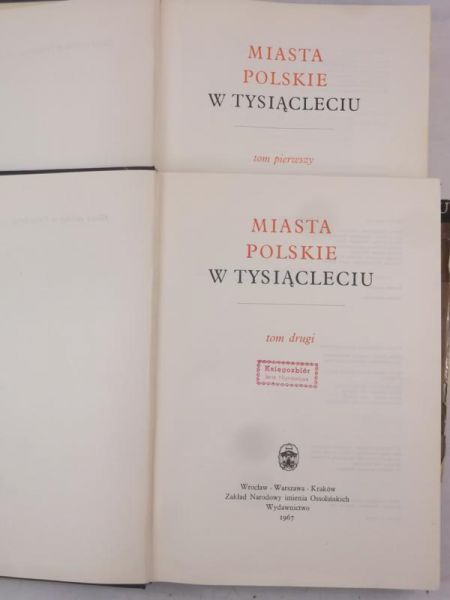 Miasta Polskie w tysiącleciu, Tom I-II