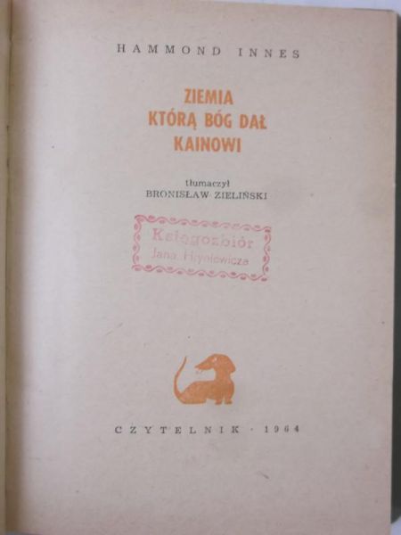 Innes Hammond - Ziemia którą Bóg dał Kainowi