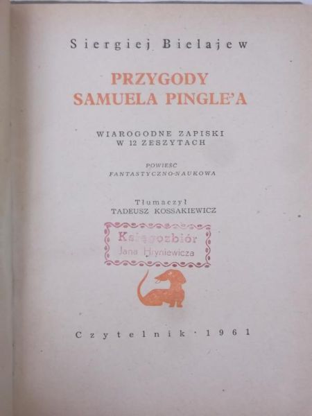 Bielajew Siergiej - Przygody Samuela Pingle'a