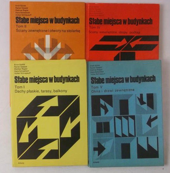 Słabe miejsca w budynkach, tom I, II, IV, V