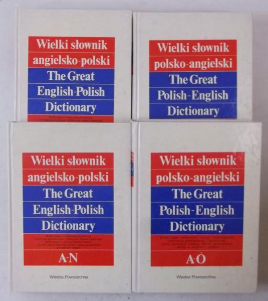 Wielki słownik polsko-angielski, angielsko-polski, 4 tomy