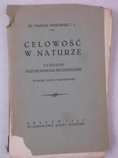 Celowość w naturze, 1928 r.