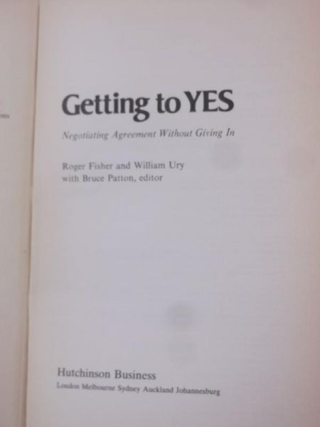 Fisher Roger - Getting to Yes