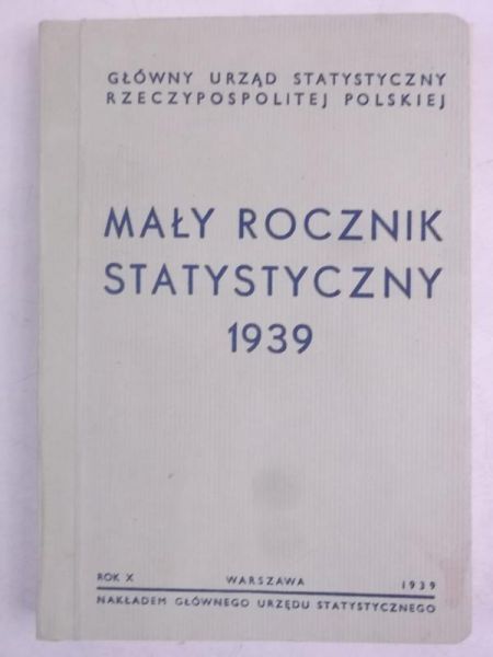 Mały rocznik statystyczny 1939 r.