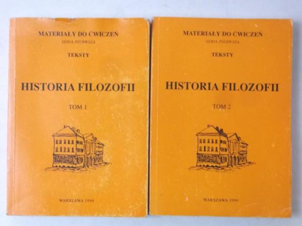 Puszko Hanna,    - Historia filozofii, Tomy I i II