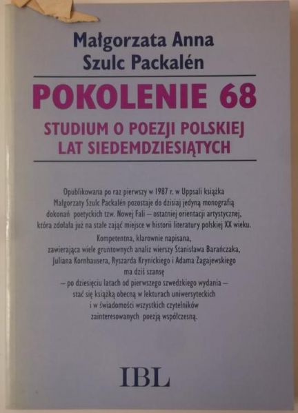 Packalen Małgorzata - Pokolenie 68