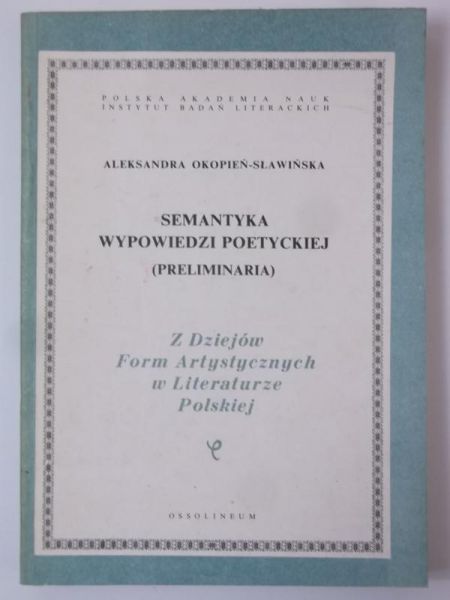 Sematyka wypowiedzi poetyckiej