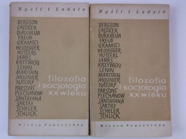Filozofia i socjologia XX wieku, Cz. I-II