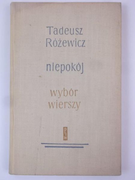 Niepokój. Wybór wierszy, Wydanie I